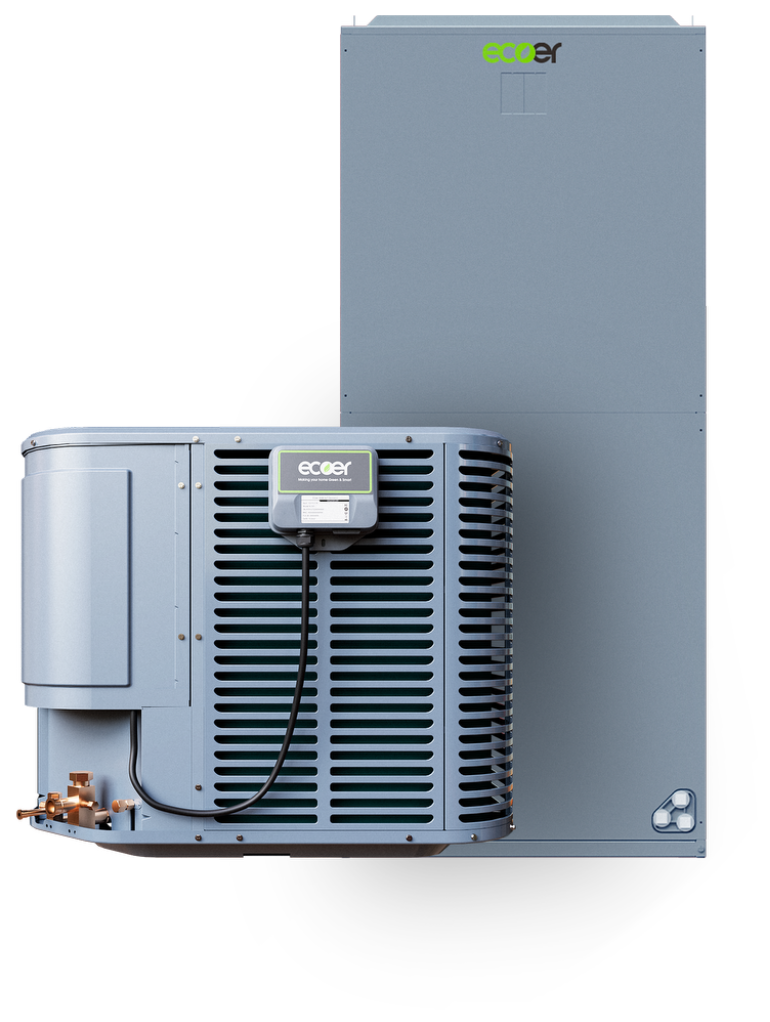 Ecoer TDi Pro 2 inverter heat pump with matching indoor air handler